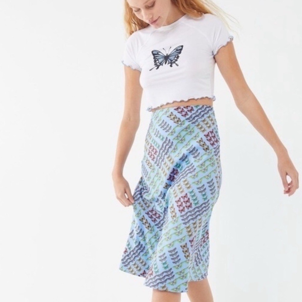 🦋Urban outfitters monarch butterfly slip skirt🦋 Medium
